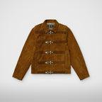 Thug Club Bio Soldier Leather Jacket in camel