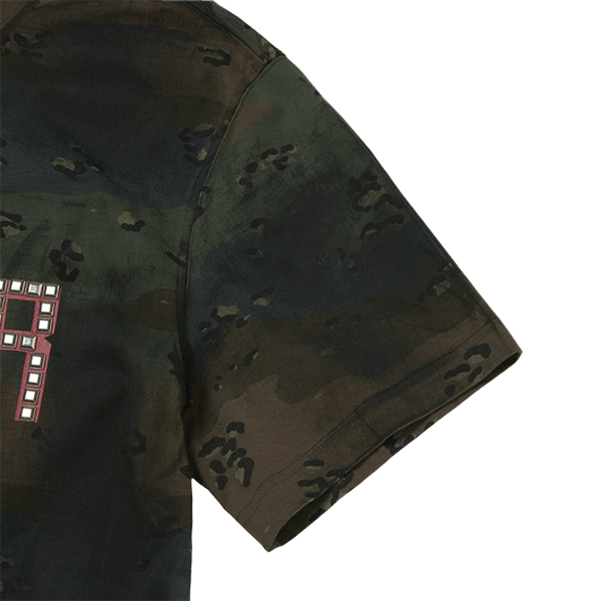 Thug Club Camoflage Chopper T-Shirt in green, view 6 of 8