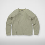 Thug Club Bulk Shoulder Waffle Long Sleeve in khaki
