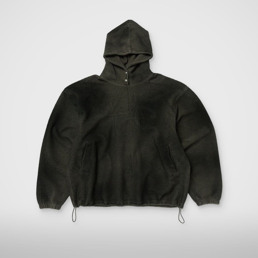 Thug Club TC Sprayed Terry Hoodie in khaki, front view