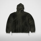 Thug Club TC Sprayed Terry Hoodie in khaki, front view