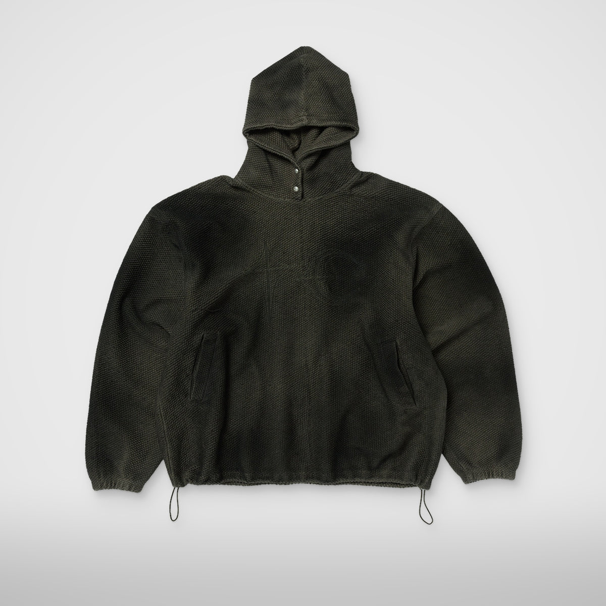 Thug Club TC Sprayed Terry Hoodie in khaki, front view