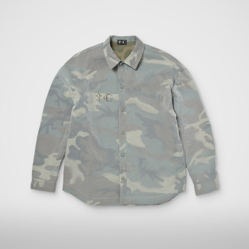 Thug Club Clouded Officer Shirt in multi