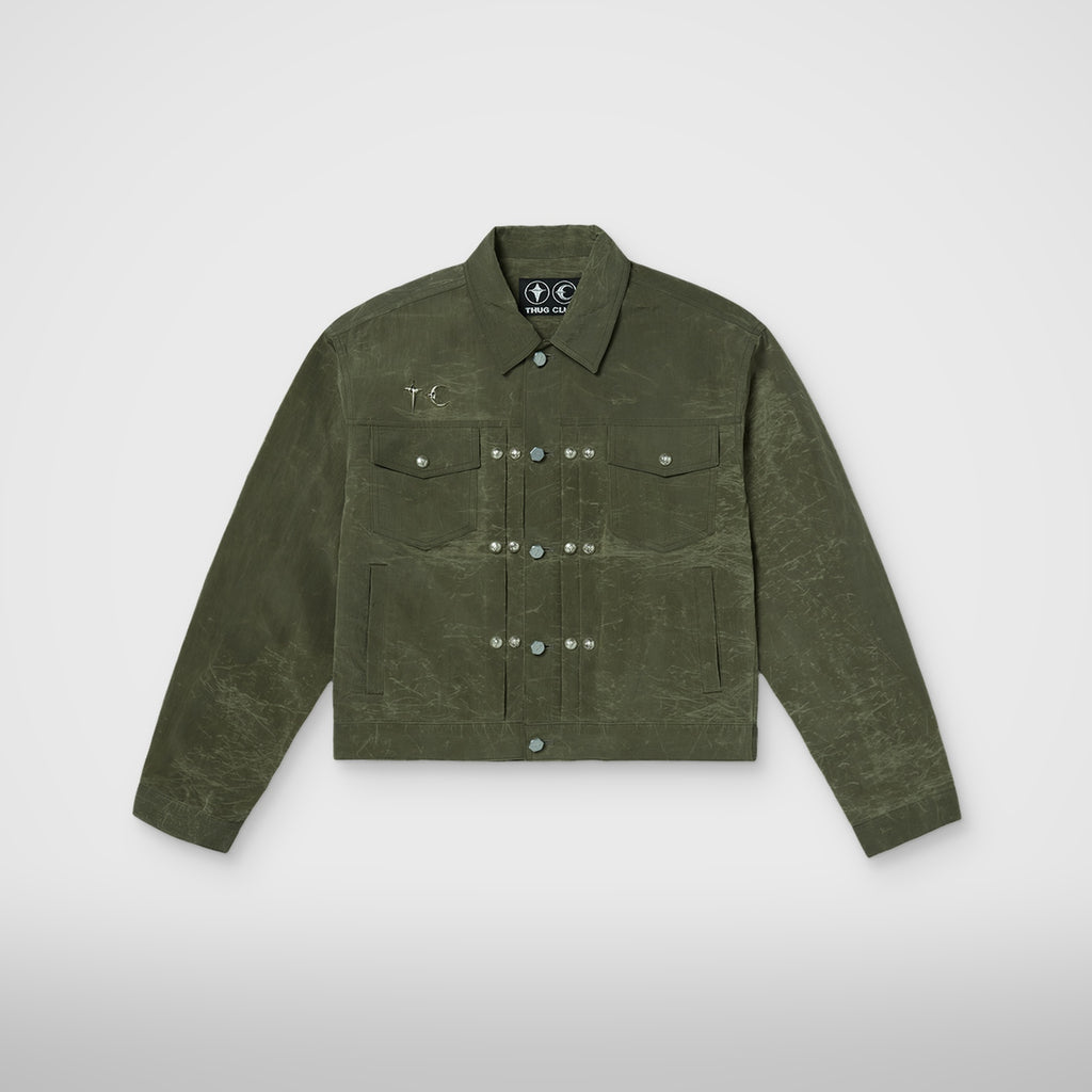 Thug Club Bio Recycle Jacket in khaki