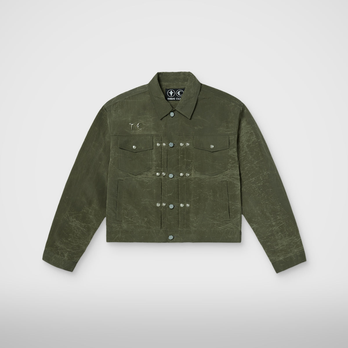 Thug Club Bio Recycle Jacket in khaki