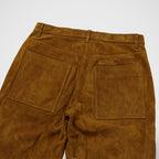 Thug Club Bio Soldier Leather Pants in camel, view 5 of 7