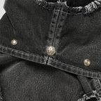 Thug Club Cave Denim Vest in black, view 7 of 10