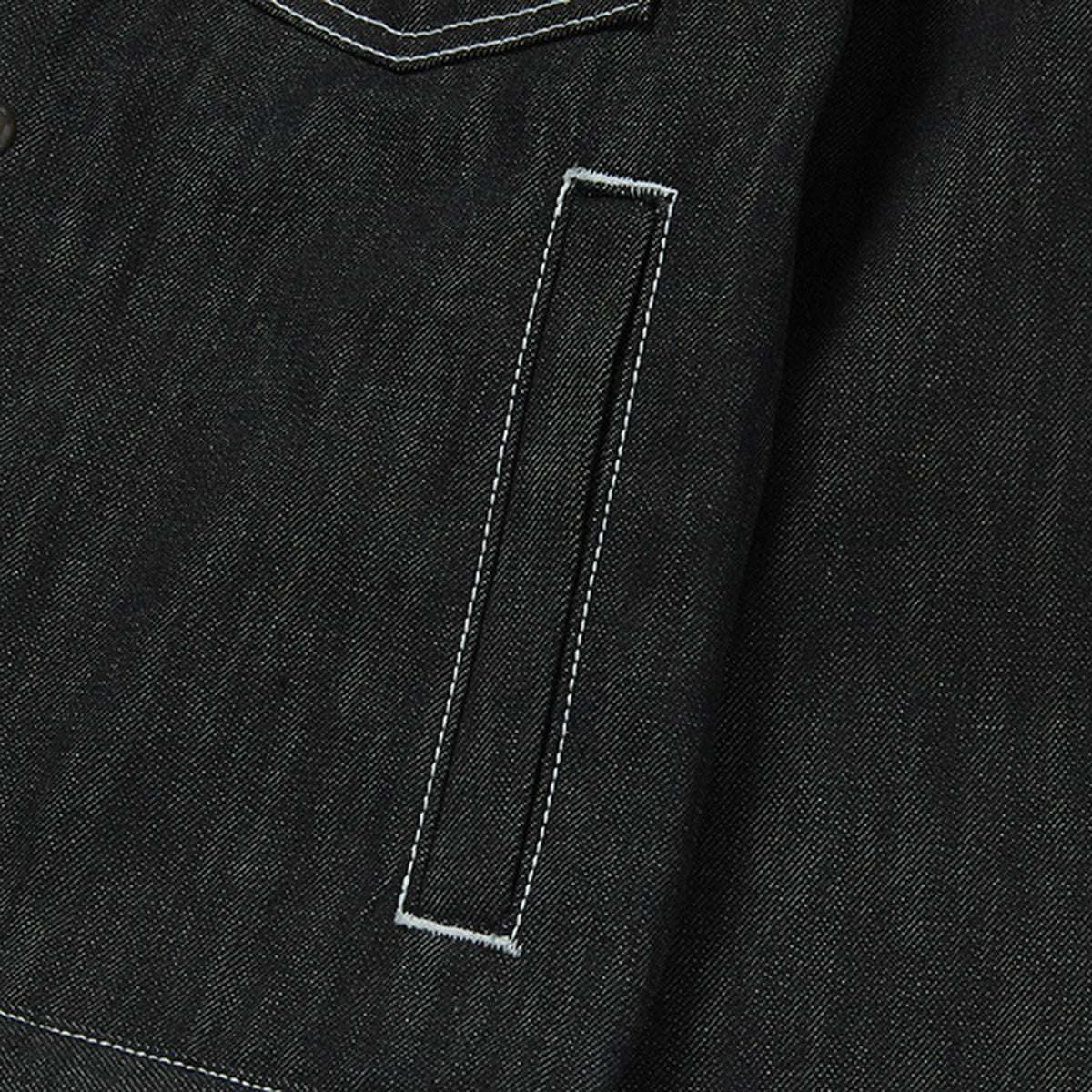 Thug Club Land Warfare Denim Jacket in black, view 6 of 8