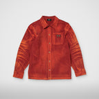 Thug Club TC Two Tone Washed Shirt in red, front view