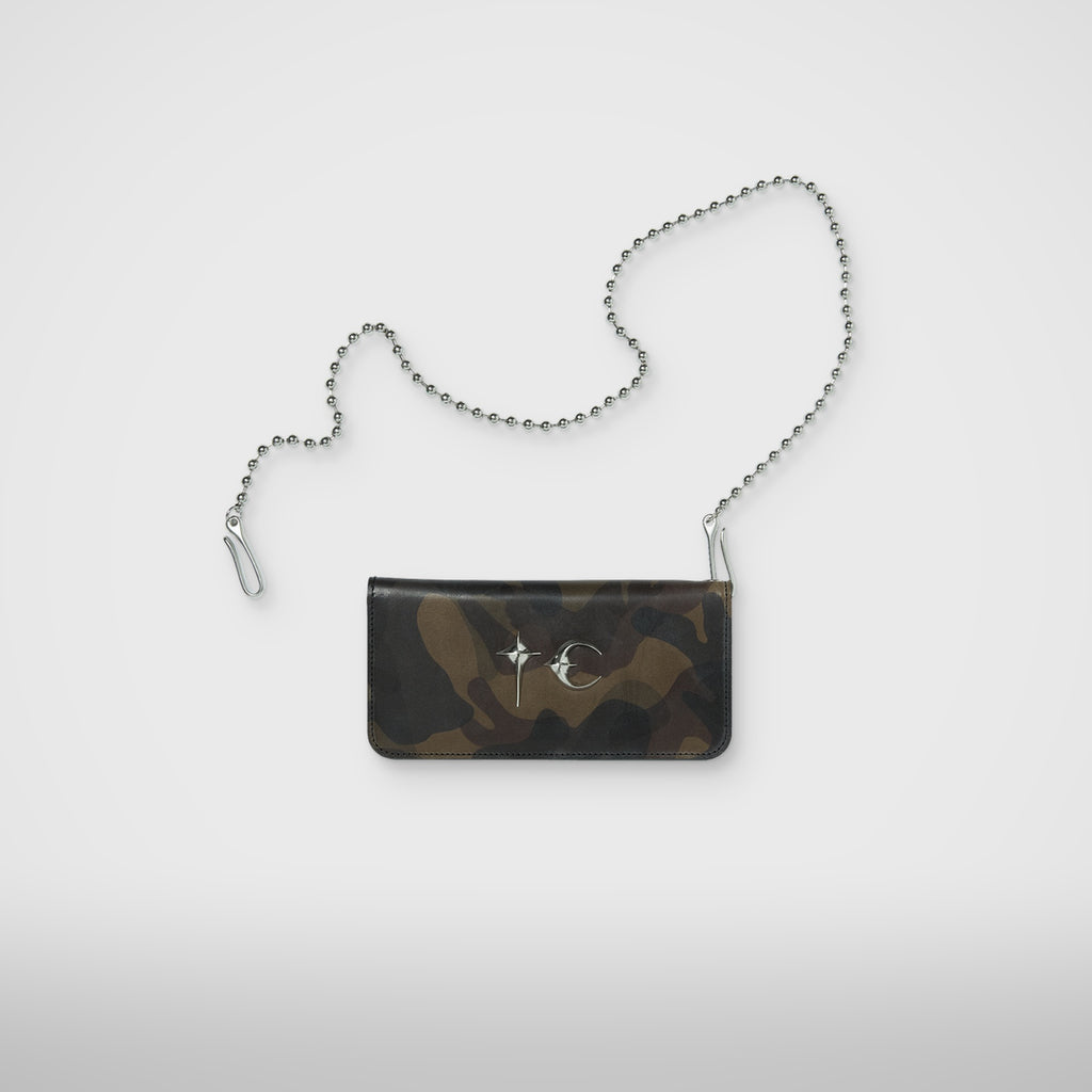 Thug Club Chopper Camo Long Wallet in dark camo