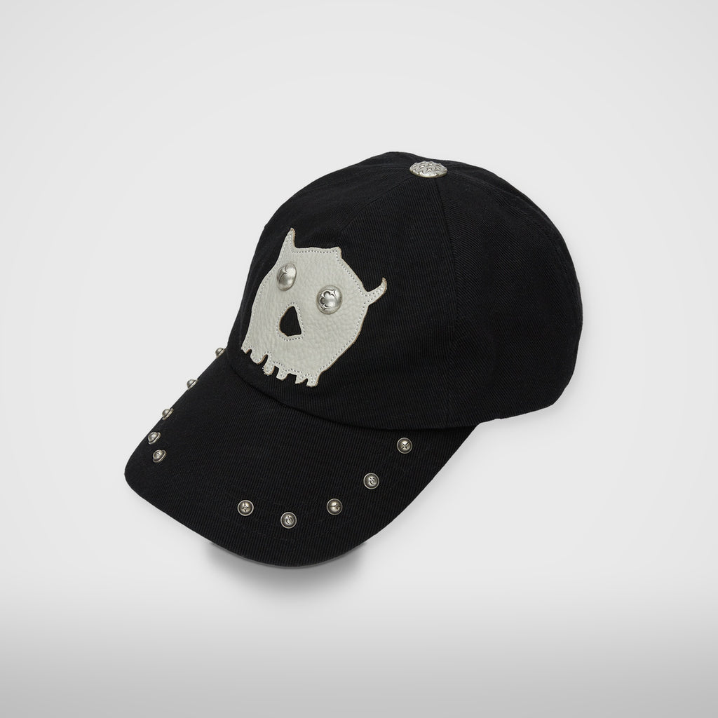 Thug Club TC Skull Cotton Cap in black, three-quarter view