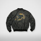 Thug Club Jamong Two Tone Washed MA-1 Jacket in black, view 2 of 4