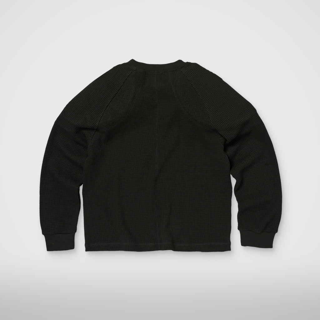 Thug Club Bulk Shoulder Waffle Long Sleeve in black, view 2 of 2