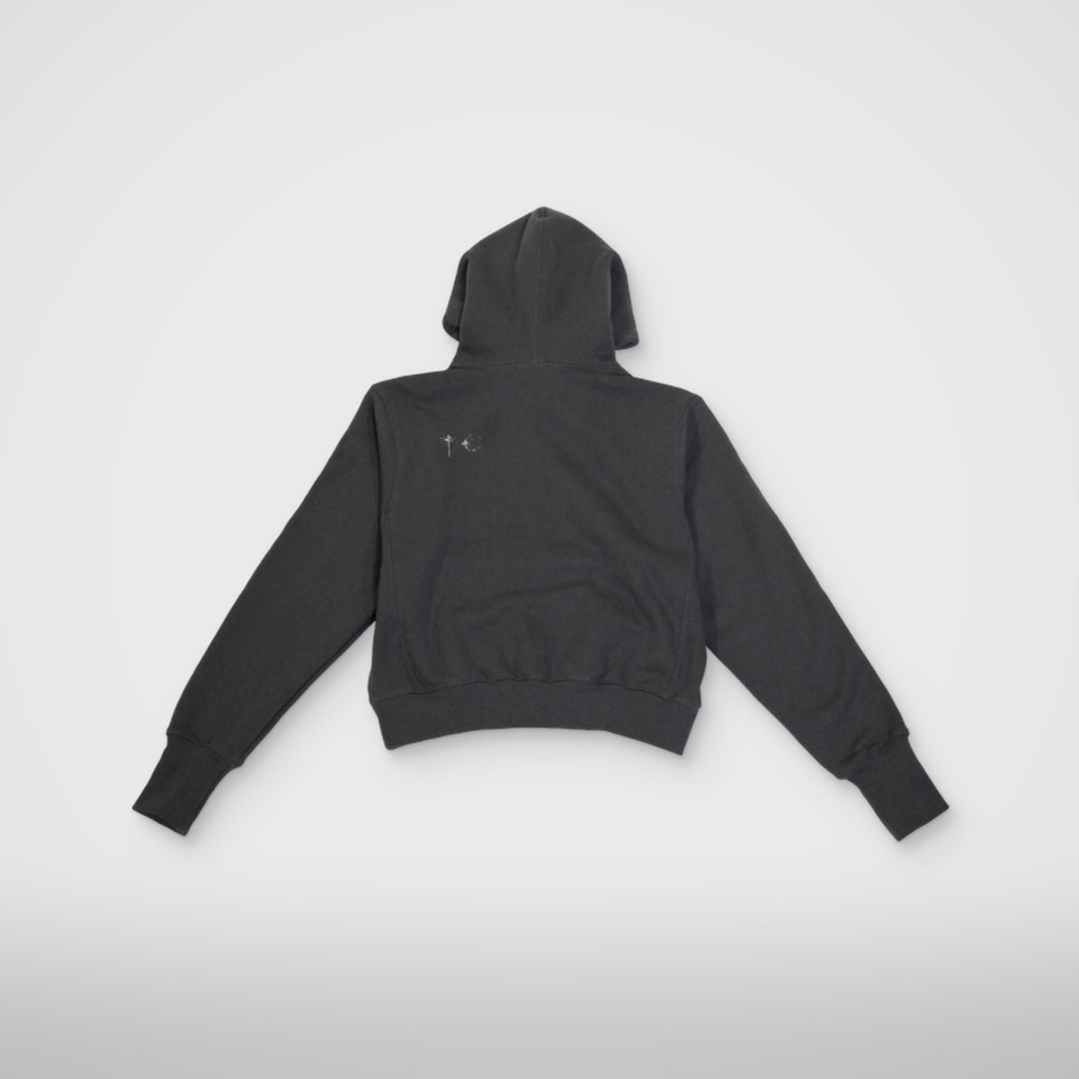 Thug Club Womens Armor Hoodie in grey, view 2 of 5