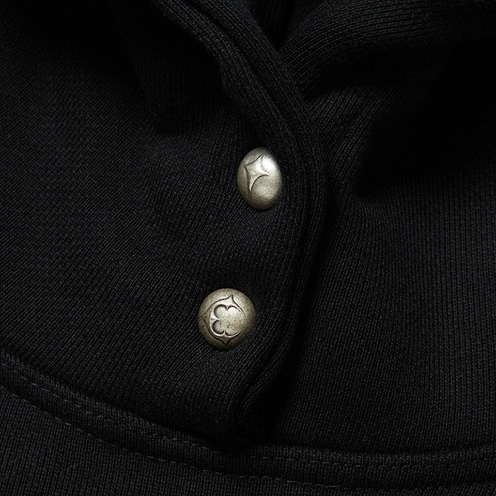 Thug Club Color Emblem Hoodie in black, view 3 of 6