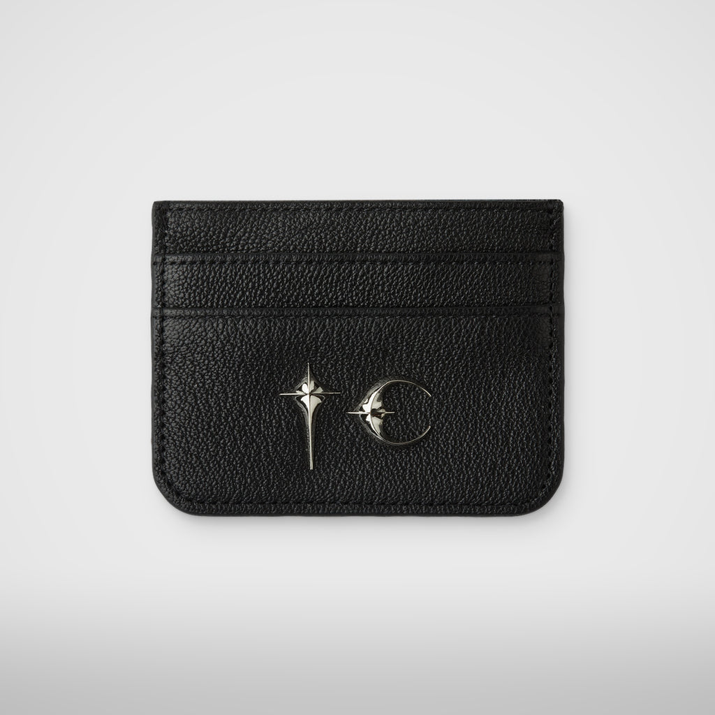 Thug Club TC Leather Card Holder in black