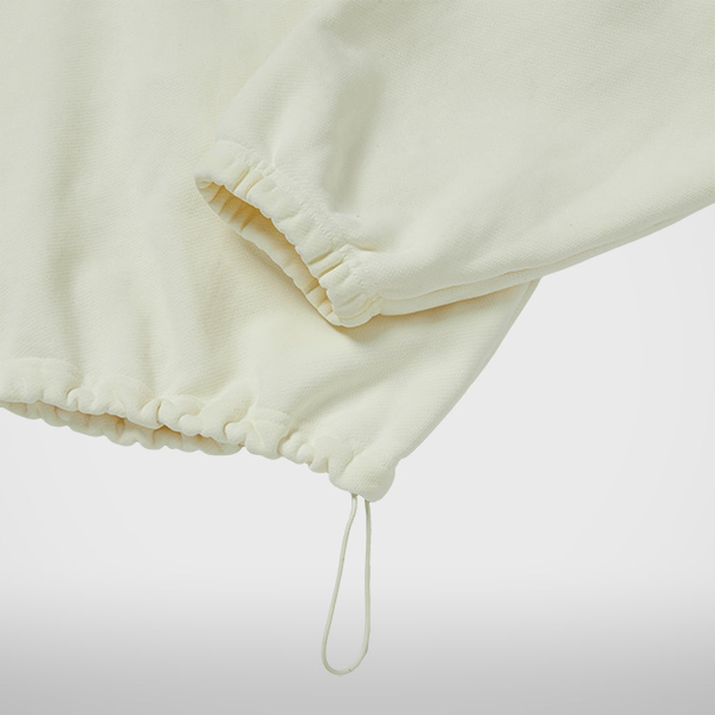 Thug Club Color Emblem Hoodie in ivory, view 6 of 6
