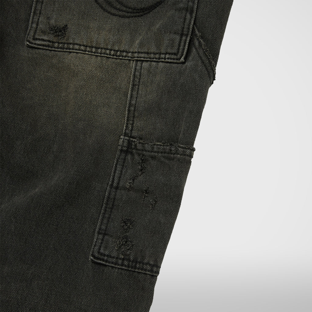 Thug Club Studed Knee Carpenter Pants in black, view 7 of 7