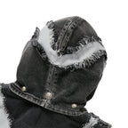 Thug Club Cave Denim Vest in blk/wht, view 7 of 10