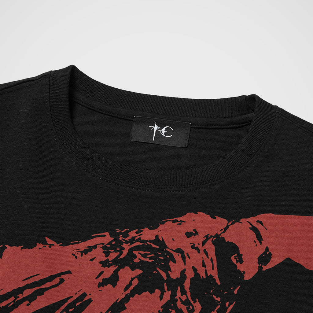 Thug Club TC Bone Cross T-Shirt in black, view 3 of 4