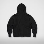 Thug Club TC Studded Line Zip-Up Hoodie in black, back view