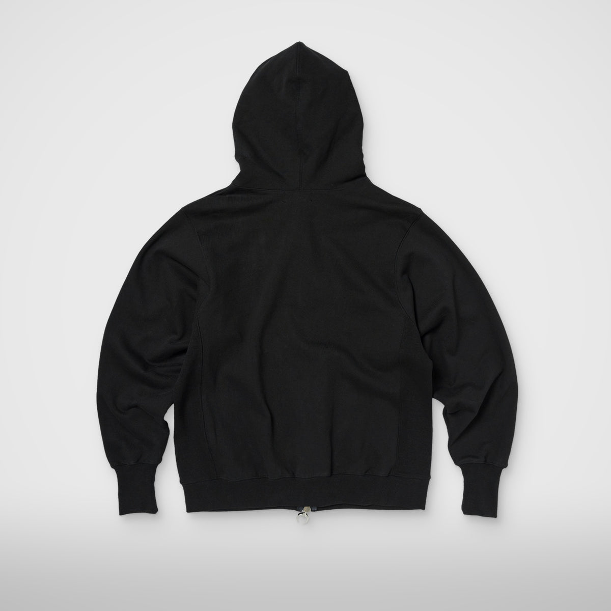 Thug Club TC Studded Line Zip-Up Hoodie in black, back view