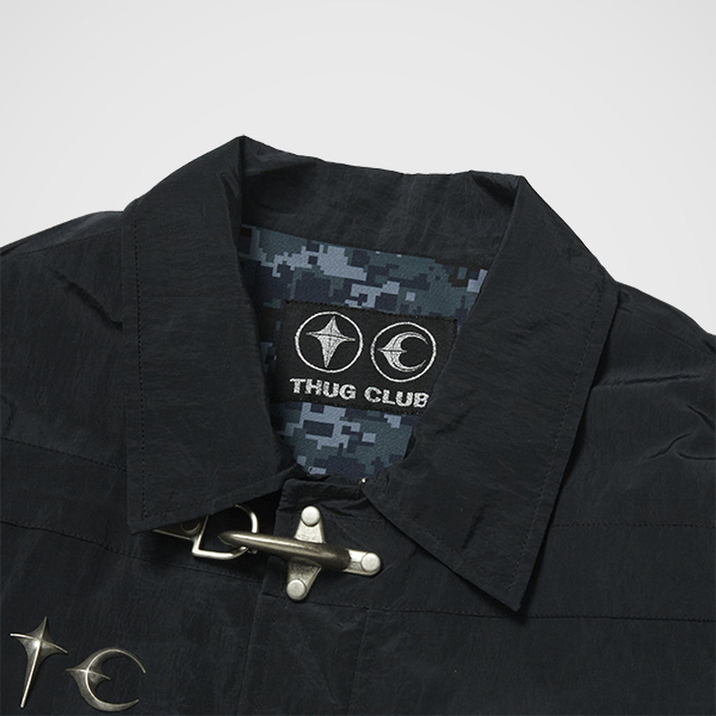 Thug Club Scarred Bio Soldier Jacket in black, view 2 of 7