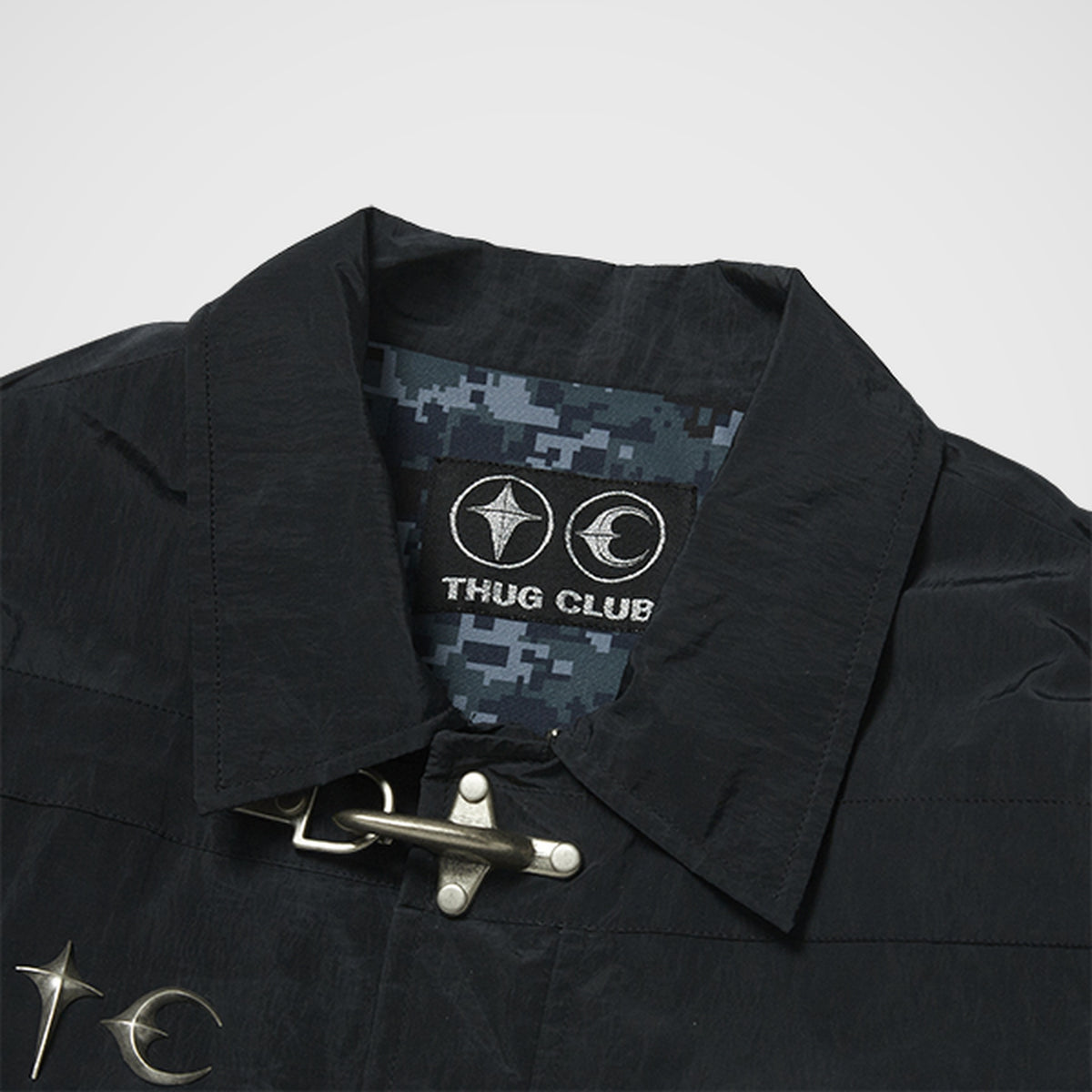 Thug Club Scarred Bio Soldier Jacket in black, view 2 of 7