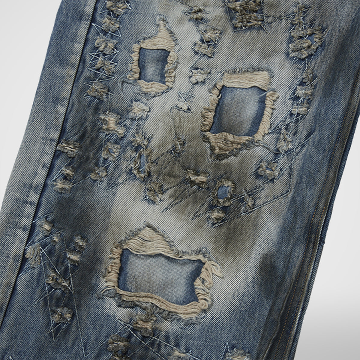Thug Club Combat Casualty Care Denim Pants in blue, view 6 of 8