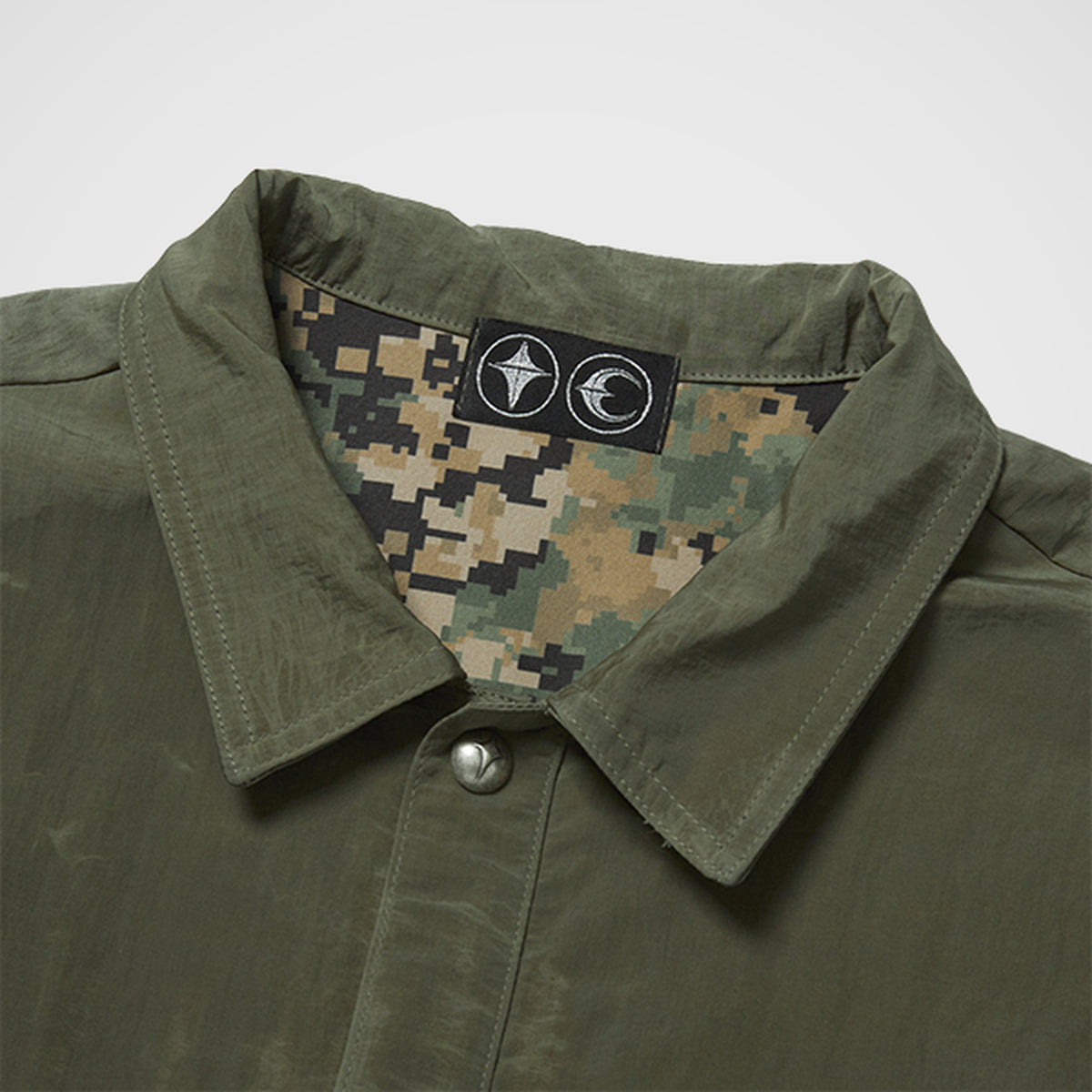 Thug Club Scarred Officer Shirt in khaki, view 3 of 7