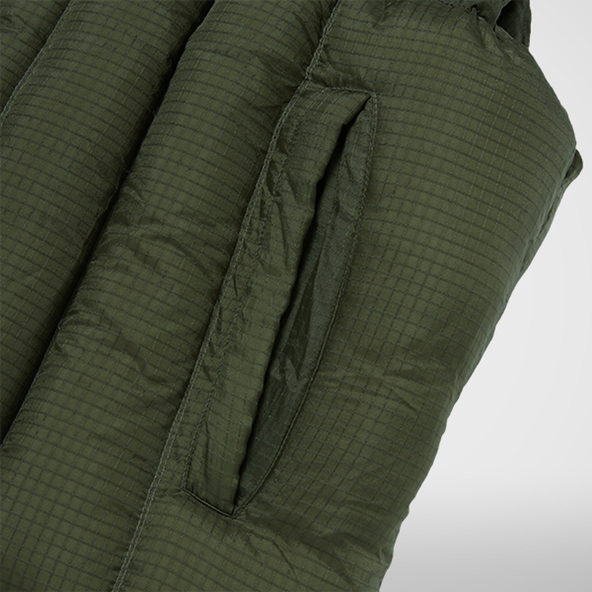 Thug Club War Life Down Vest in khaki, view 7 of 8