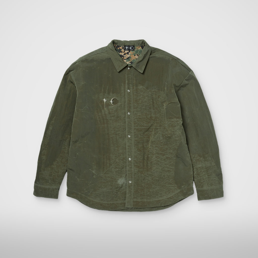 Thug Club Scarred Officer Shirt in khaki
