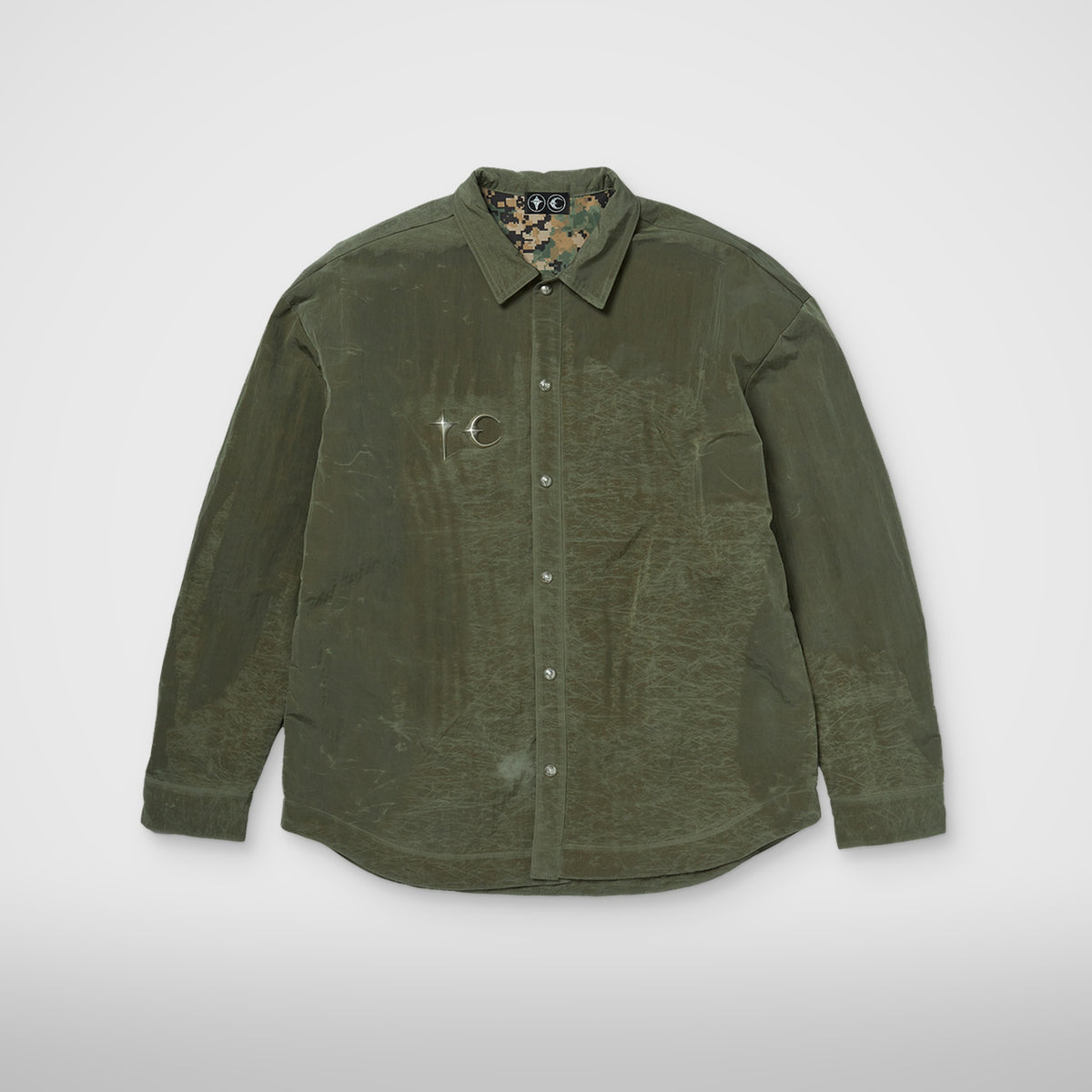 Thug Club Scarred Officer Shirt in khaki