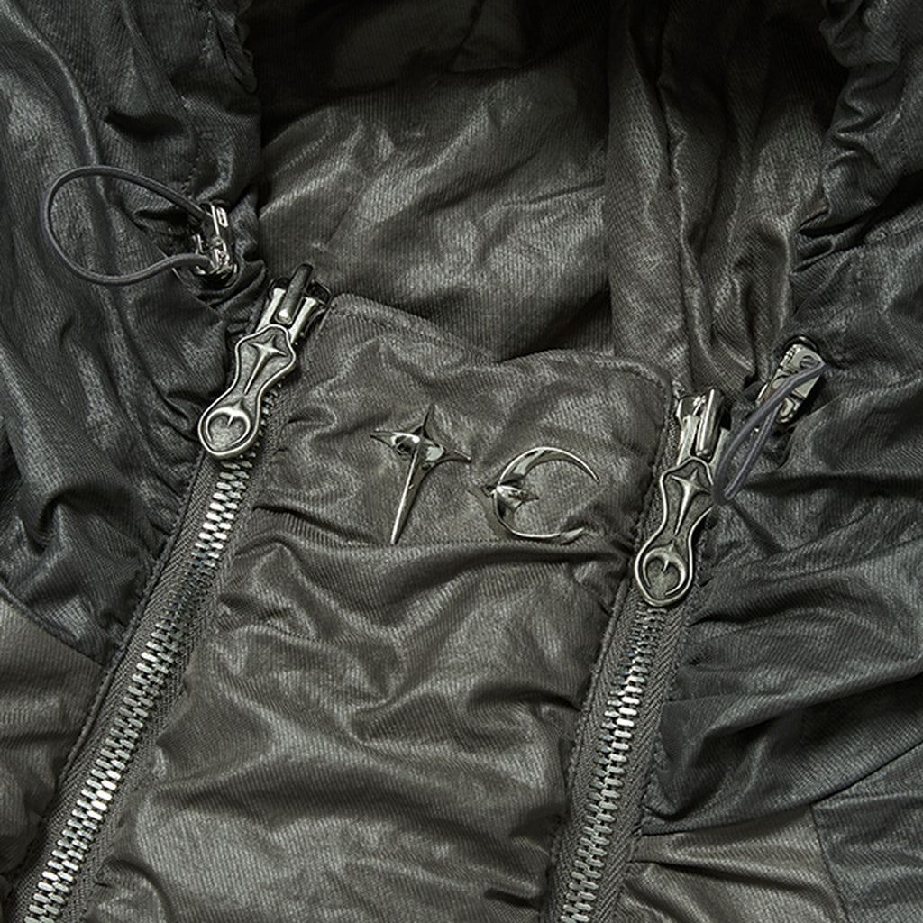 Thug Club Double Flying Bio Jacket in khaki, view 3 of 4