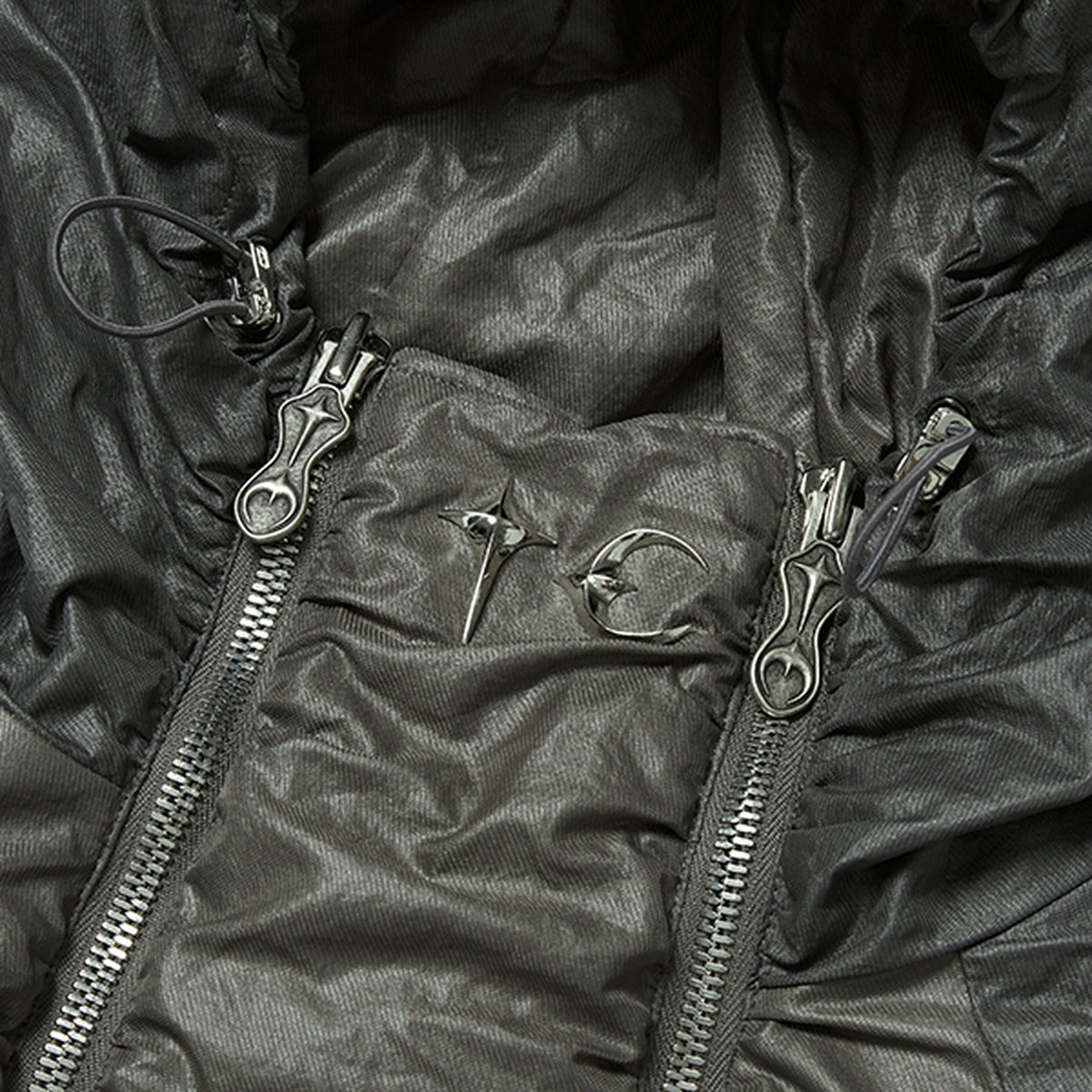 Thug Club Double Flying Bio Jacket in khaki, view 3 of 4
