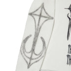 Thug Club Armed Armor Longsleeve Tee in white, view 3 of 4