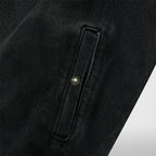 Thug Club Basic Emblem Denim Jacket in black, view 5 of 7