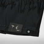 Thug Club Blood Lazered Denim Jacket in black, view 9 of 9