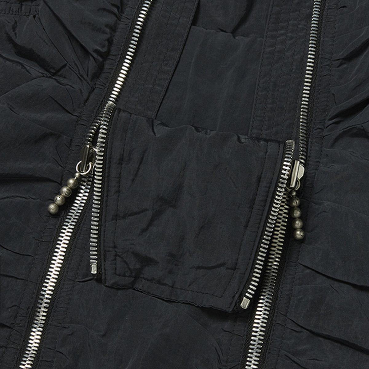 Thug Club Scarred Double Flying Bio Jacket in black, view 4 of 5