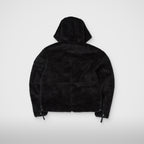 Thug Club TC Reversible Shearling Jacket in black, view 4 of 4