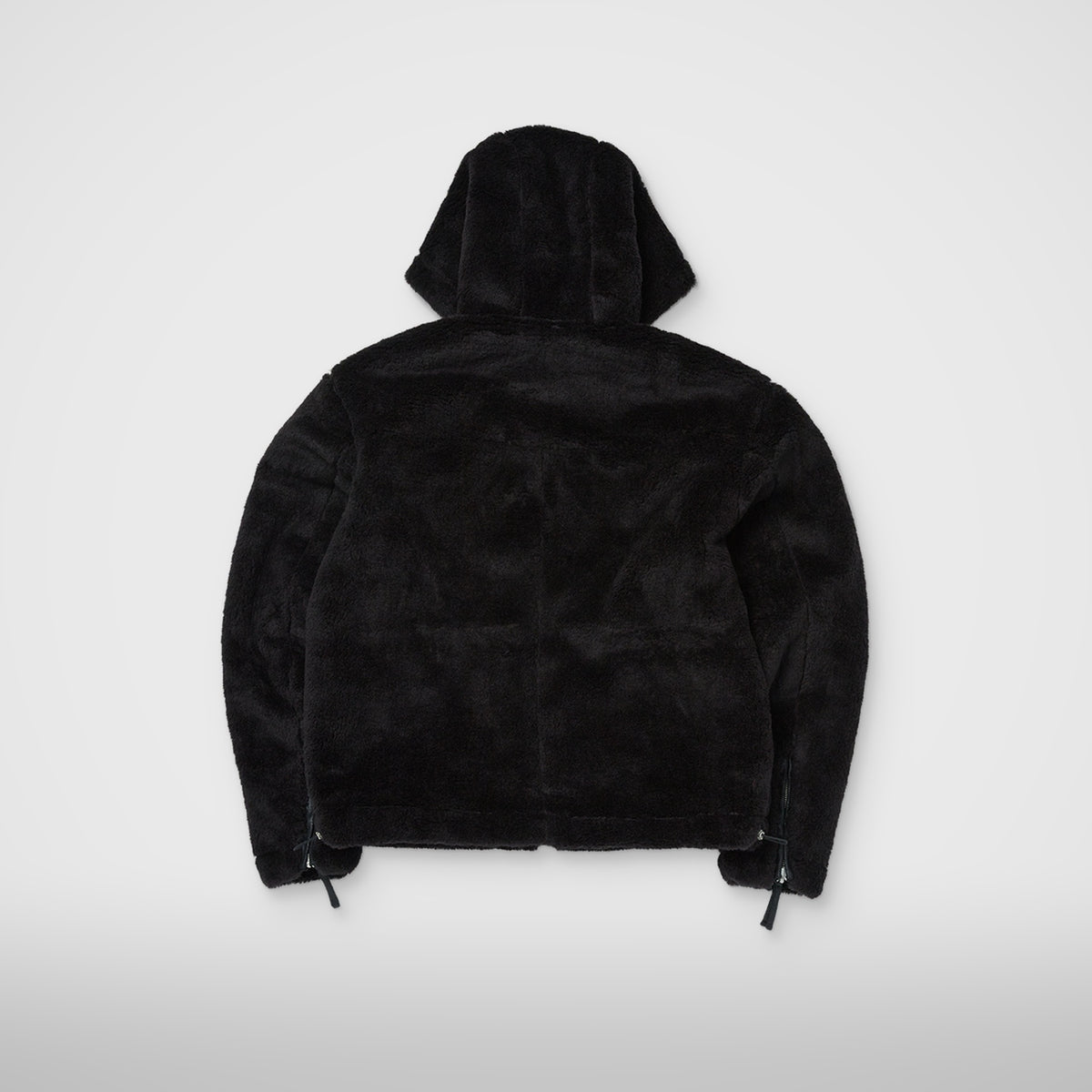 Thug Club TC Reversible Shearling Jacket in black, view 4 of 4