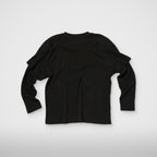 Thug Club Bulk Shoulder Three Riding Skull Layered T-Shirt in black, view 2 of 4