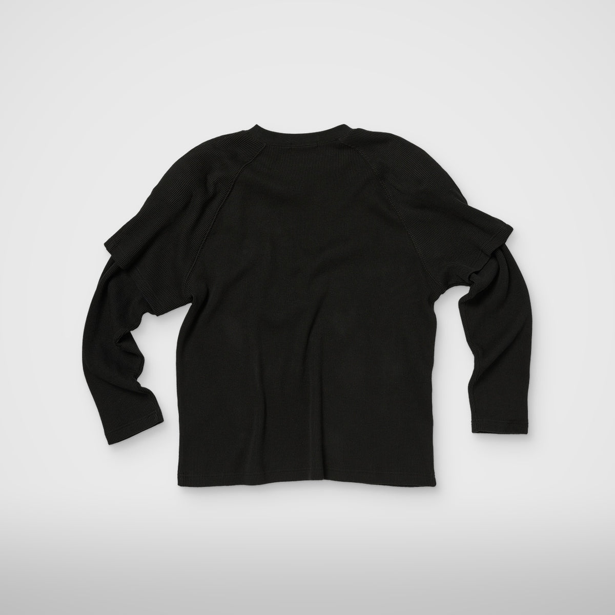 Thug Club Bulk Shoulder Three Riding Skull Layered T-Shirt in black, view 2 of 4