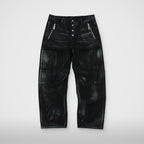 Thug Club Leave A Trace Denim Pants in black