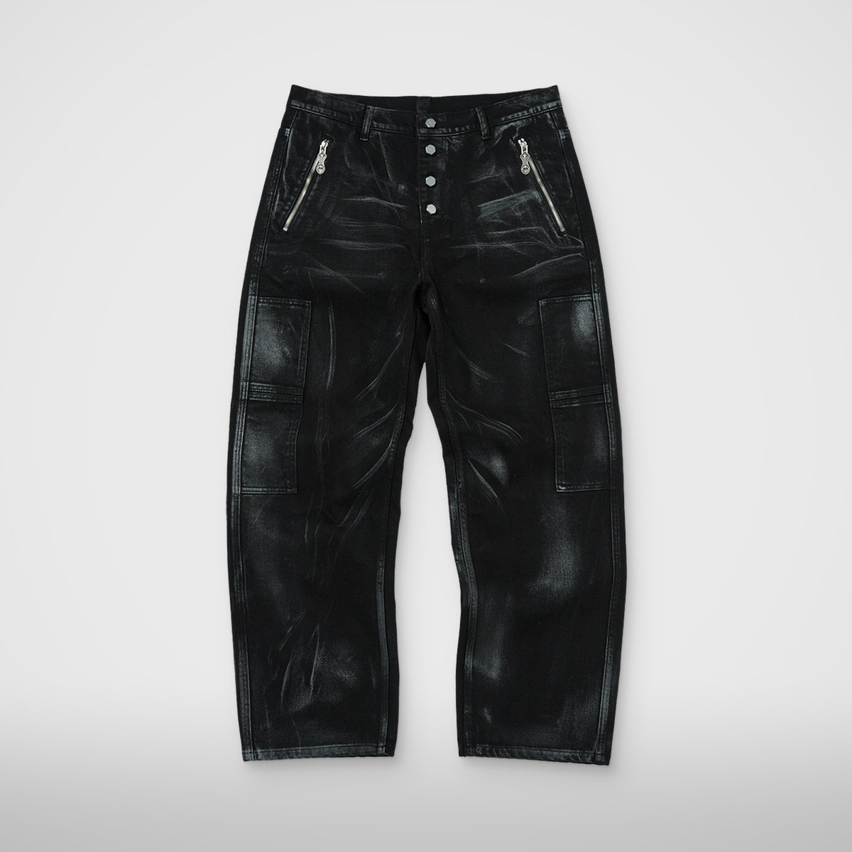 Thug Club Leave A Trace Denim Pants in black