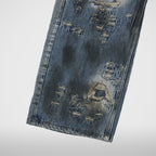 Thug Club Combat Casualty Care Denim Pants in blue, view 5 of 8
