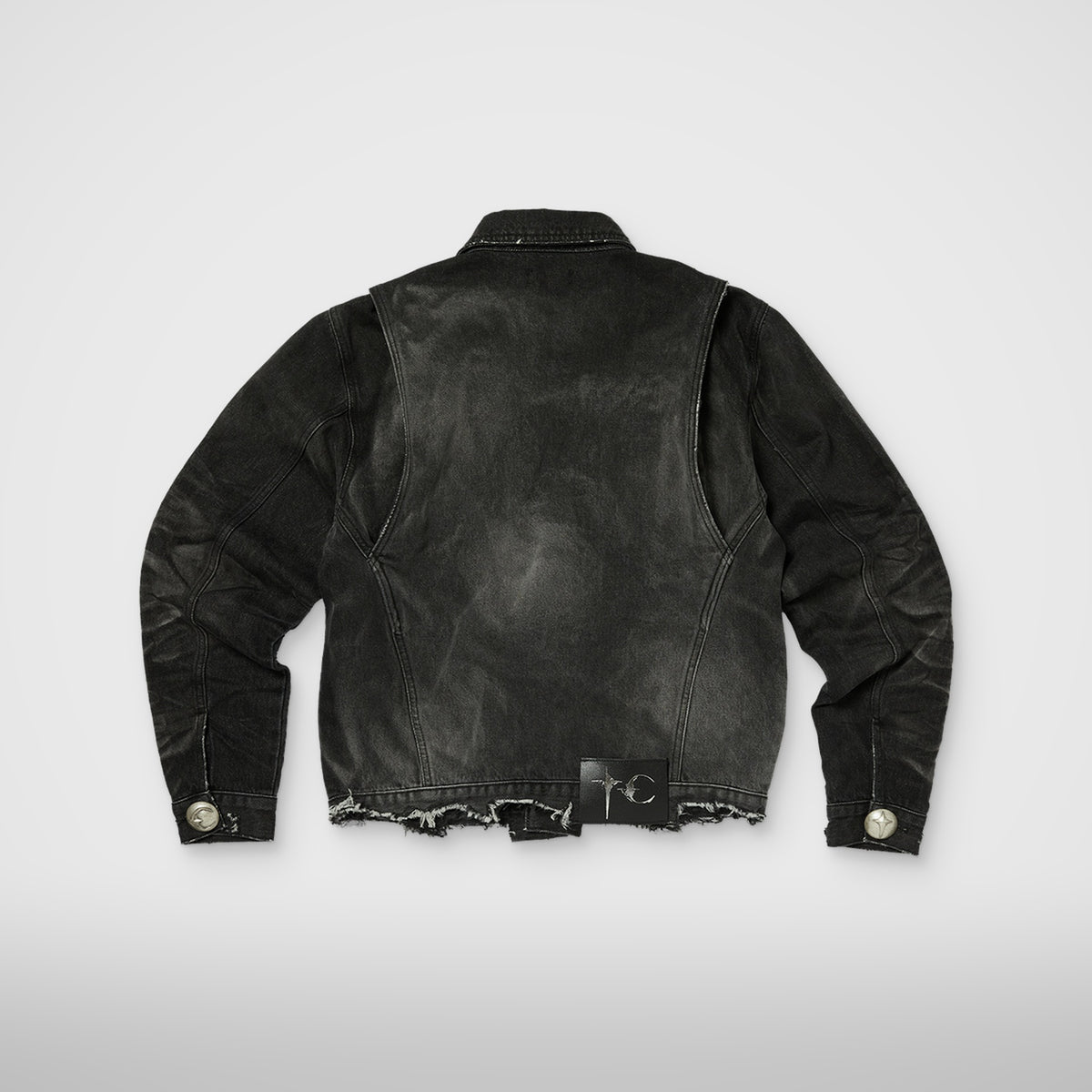 Thug Club TC Extendo Denim Jacket in black, view 2 of 5
