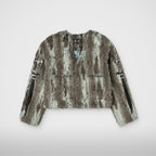 Thug Club Jindo Mix Fur Jacket in ivory