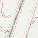 Thug Club Cave Denim Vest in white, view 4 of 10