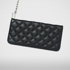 Thug Club Chopper Quilted Long Wallet in black, view 3 of 4